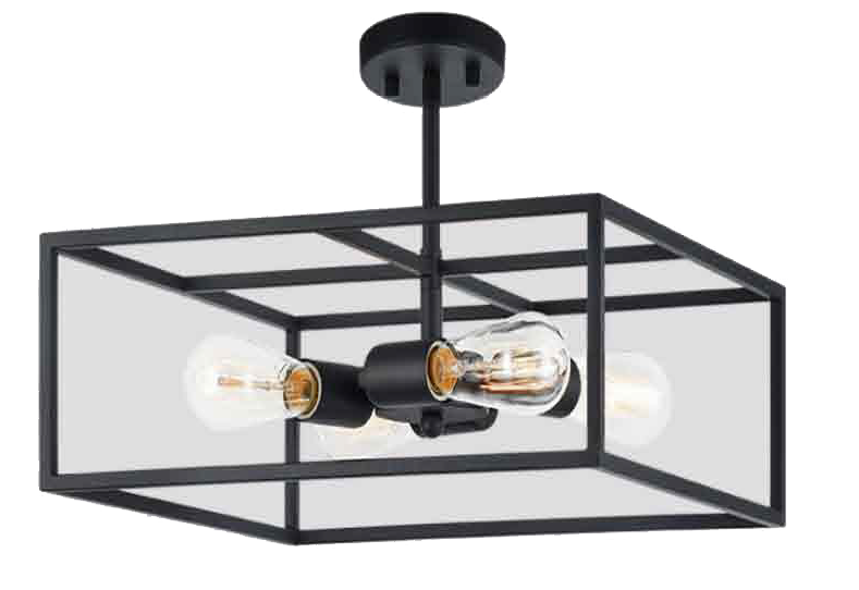 B14016S - 4 Light Semi Flush