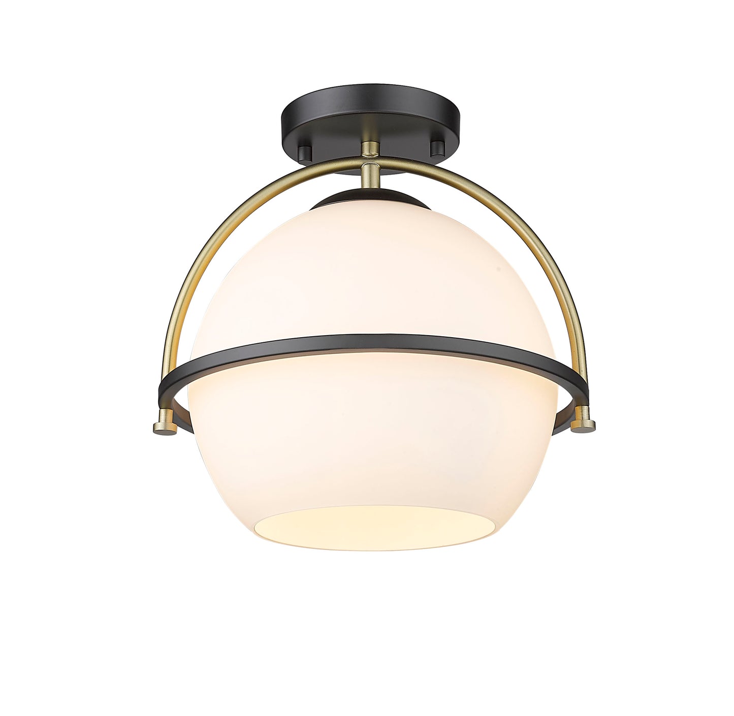 BM10027 1 Light Semi Flush Globe