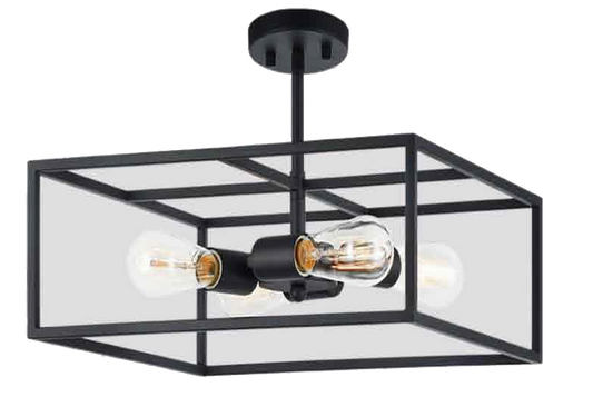 B14016S - 4 Light Semi Flush