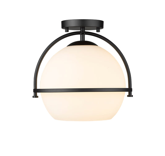 BM10027  1 Light Semi Flush Globe